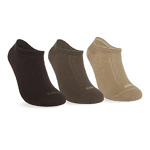 MEIA ESPORTIVA SAPATILHA - KIT 3 PARES