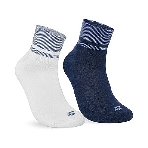 MEIA ESPORTIVA MASCULINA CANO BAIXO KIT 2P
