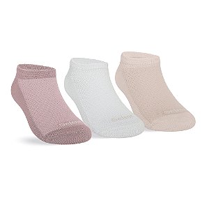 MEIA INFANTIL SAPATILHA - KIT 3 PARES
