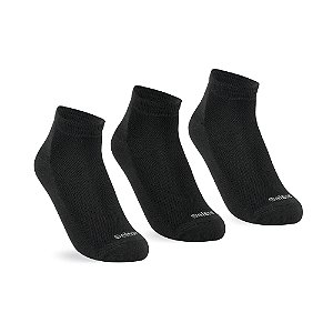 MEIA ESPORTIVA CANO CURTO KIT 3 PARES