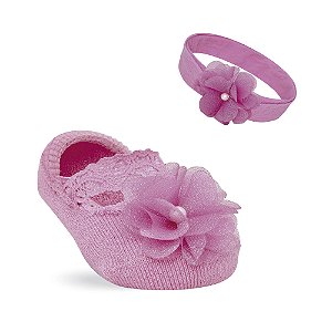 KIT MEIA E FAIXA PARA CABELO