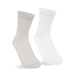 MEIA ESPORTIVA FEMININA CANO MEDIO 2 PARES - PUMA