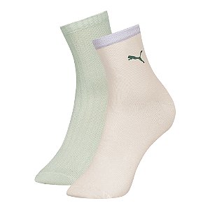 MEIA ESPORTIVA FEMININA CANO MEDIO 2 PARES - PUMA