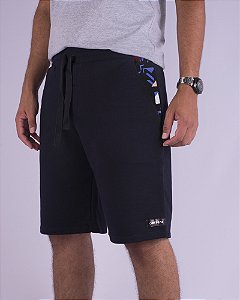 Bermuda Moletom Masculina Azul Sudeste