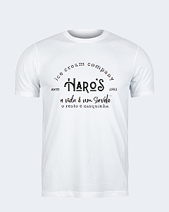 Camiseta Masculina Branca Haro's "Pavê e Usá"