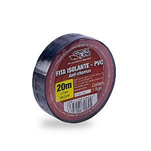 FITA ISOLANTE PRETA 20M 0,13X18MM USO GERAL