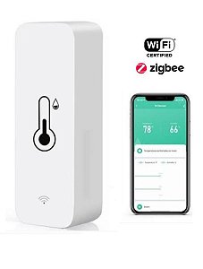 Sensor De Temperatura E Umidade Zigbee 3.0 Tuya Smartlife