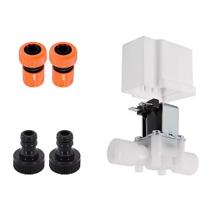 Válvula Solenoide + Engates Rápido + Tampa 220v 110v 24v 12v
