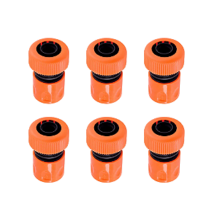Kit 6 Engate Rápido para Mangueira 1/2" ForceLine