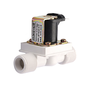 Vávula Vazão Solenoide Irrigação Rosca 1/2" Pol 110v Registro Normal Fechado