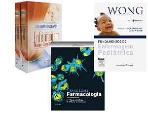 Kit Enfermagem Brunner + Wong + Rang - Oferta