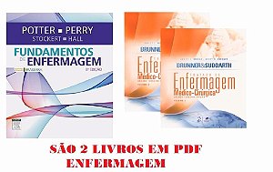 Kit potter-e-brunner-suddarth-livros-da-enfermagem-2017