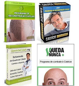 Programa de Reconstrução Capilar – Queda & Calvície (17 Ebooks PDF