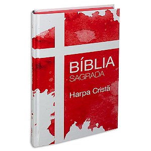 Bíblia com Harpa Capa Dura Vermelha