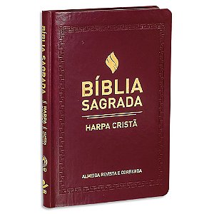 Bíblia com Harpa capa Vinho