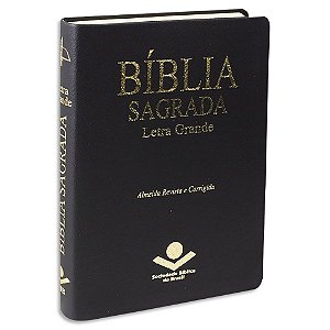 Bíblia Letra Grande Preta Revista e Corrigida