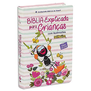 Bíblia Explicada para Crianças com Ilustrações Smilinguido Rosa