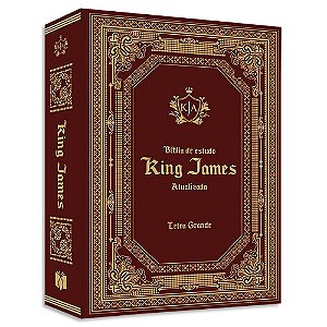 Bíblia de Estudo King James Atualizada Letra Grande Vinho
