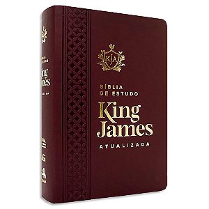 Bíblia de Estudo King James Atualizada Vinho Letra Grande