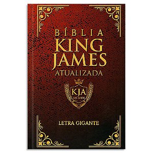 Bíblia King James Atualizada Letra Gigante Vermelha