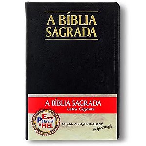 Bíblia ACF Letra Gigante Preta com Índice