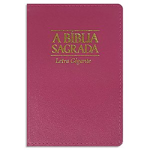 Bíblia ACF Letra Gigante capa Pink Luxo