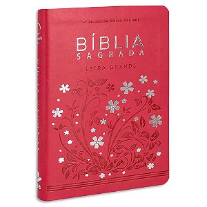 Bíblia Sagrada Letra Grande capa Pink