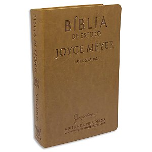 Bíblia de Estudo Joyce Meyer NVI Letra Grande capa Mostarda