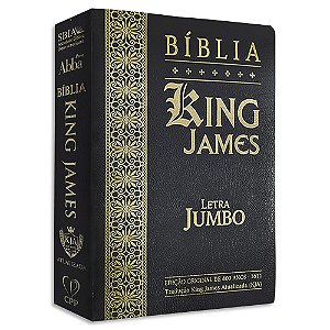 Bíblia King James Atualizada Letra Jumbo capa Preta