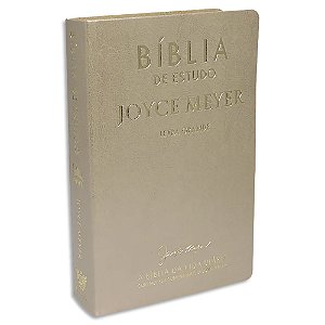 Bíblia Joyce Meyer Letra Grande capa Luxo Dourada NVI