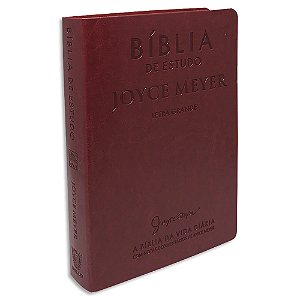 Bíblia Joyce Meyer Letra Grande capa Vermelha Luxo NVI