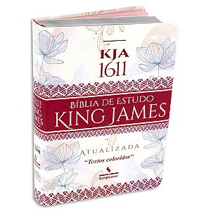 Bíblia King James capa Floral