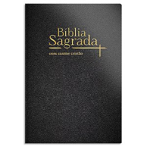 Bíblia com Cantor Cristão Letra Grande NVI capa Preta