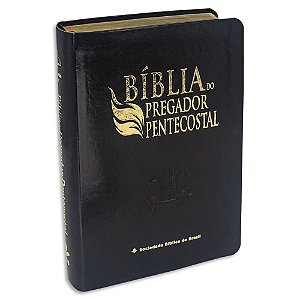 Bíblia do Pregador Pentecostal capa Preta Luxo