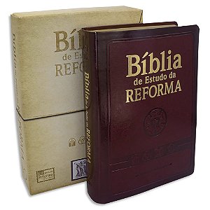 Bíblia de Estudo da Reforma capa Vinho