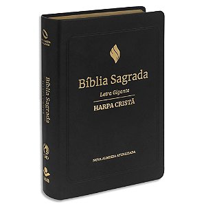 Bíblia NAA com Harpa Letra Gigante capa Preta
