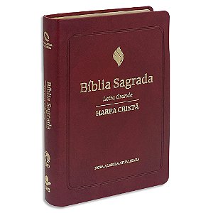 Bíblia NAA com Harpa e Letra Grande capa Vermelha