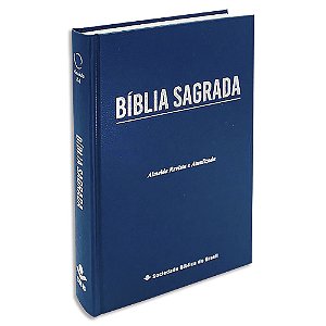 Bíblia ARA Letra Grande Capa Dura Azul