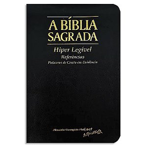 Bíblia ACF Hiper Legível capa Preta Luxo