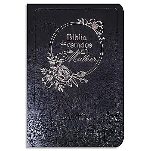 Bíblia de Estudos da Mulher NVT capa Preta Luxo