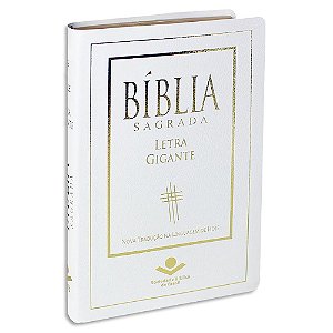 Bíblia Feminina capa Branca NTLH com Letra Gigante