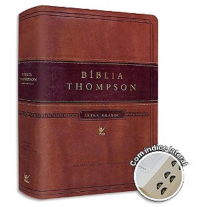 Bíblia Thompson Letras Grandes Marrom com Índice