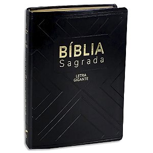 Bíblia NAA Letra Gigante capa Preta Nobre com Índice