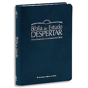 Bíblia de Estudo Despertar NTLH capa Azul Letra Regular