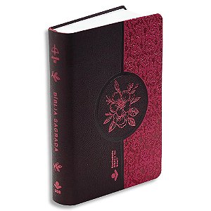 Bíblia Letra SuperGigante ARC Vinho e Pink