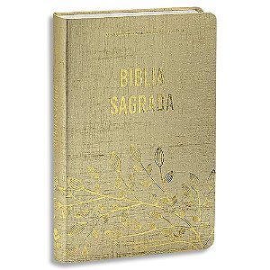 Bíblia NTLH Letra Grande Capa Semi Flexível Dourada