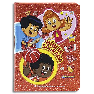 Bíblia Infantil 3 Palavrinhas Letra Maior com Encarte Colorido
