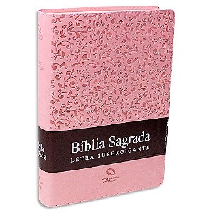 Bíblia Feminina Rosa Letra Supergigante NAA