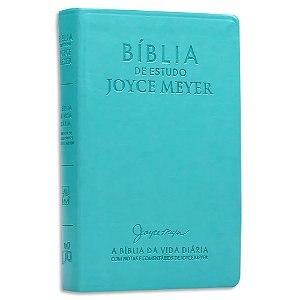 Bíblia de Estudo Joyce Meyer Azul Tifany