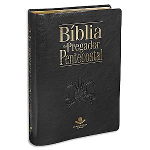 Bíblia do Pregador Pentecostal Preta Sem Índice